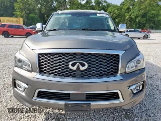 2016 Infiniti QX80 with VIN JN8AZ2NF3G9611394, listed as a Copart auction lot 63122345 with 165,281 mi miles and Salvage title. Bid and sale history available at DreamBid. Image 5.