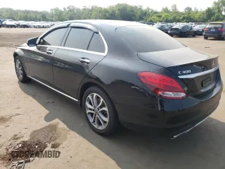 2017 Mercedes-Benz C 300 with VIN 55SWF4KB5HU221751, listed as a Copart auction lot 60019865 with 80,144 mi miles and Salvage title. Bid and sale history available at DreamBid. Image 2.