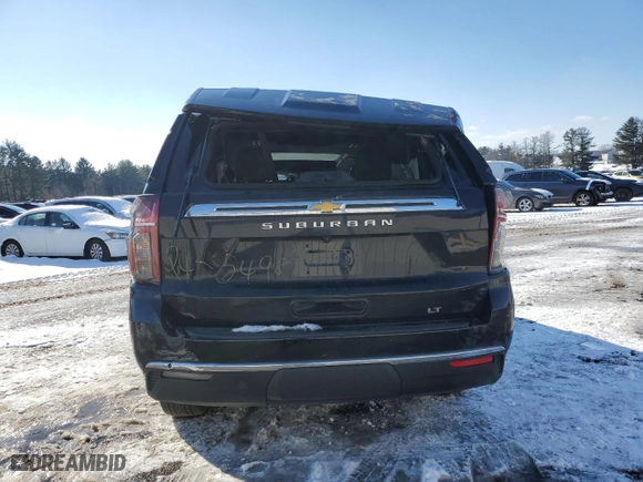 2023 Chevrolet Suburban LT with VIN 1GNSKCKD6PR352050, listed as a Copart auction lot 87934895 with NaN miles and Salvage Title. Bid and sale history available at carsss.com. Image 6.