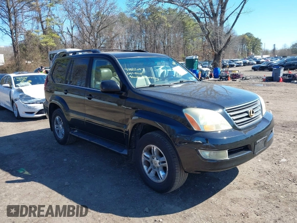 2004 Lexus GX 470 with VIN JTJBT20X940066798, listed as a IAAI auction lot 41822097 with 286,044 mi miles and . Bid and sale history available at DreamBid. Image 1.