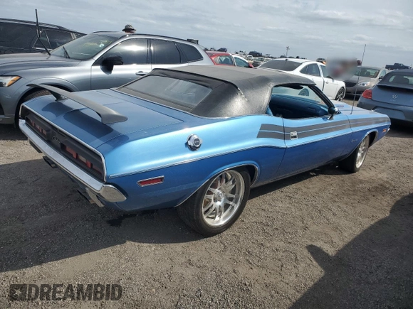 1971 Dodge Challenger с VIN JH27G1B283068, выставлен на аукционе Copart как лот 75908744 с пробегом 3 839 миль миль и Списание • Salvage title. История ставок и продаж доступна на DreamBid. Изображение 3.