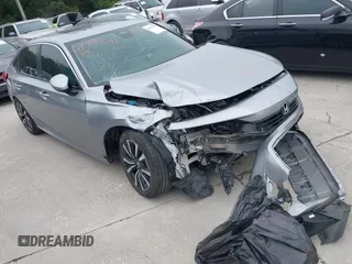2023 Honda Civic EX z VIN 2HGFE1F77PH321210, wystawiony jako IAAI lot #42379950 z przebiegiem Nie podano mil oraz . Historia ofert i sprzedaży dostępna na DreamBid. Obrazek 1.