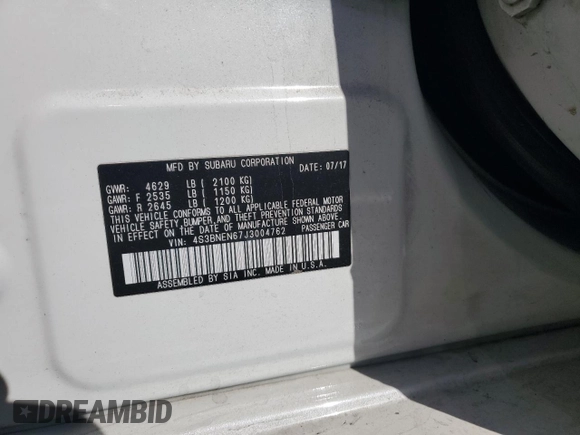 2018 Subaru Legacy Limited with VIN 4S3BNEN67J3004762, listed as a Copart auction lot 41581725 with 85,243 mi miles and Salvage Title. Bid and sale history available at carsss.com. Image 12.