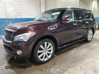 2011 Infiniti QX56 7-passenger with VIN JN8AZ2NE1B9004863, listed as a Copart auction lot 47701205 with 98,898 mi miles and Clean title. Bid and sale history available at DreamBid. Image 1.