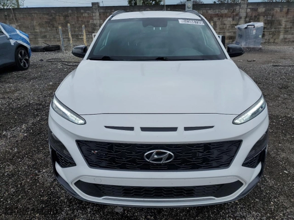 2022 Hyundai Kona N Line with VIN KM8K33A3XNU802061, listed as a Copart auction lot 52388735 with 58,892 mi miles and Salvage Title. Bid and sale history available at carsss.com. Image 5.