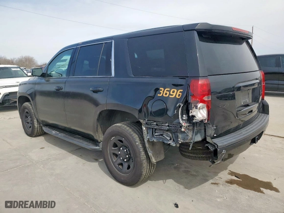 2019 Chevrolet Tahoe Commercial with VIN 1GNLCDEC4KR308468, listed as a Copart auction lot 43573795 with 59,660 mi miles and Salvage Title. Bid and sale history available at carsss.com. Image 2.