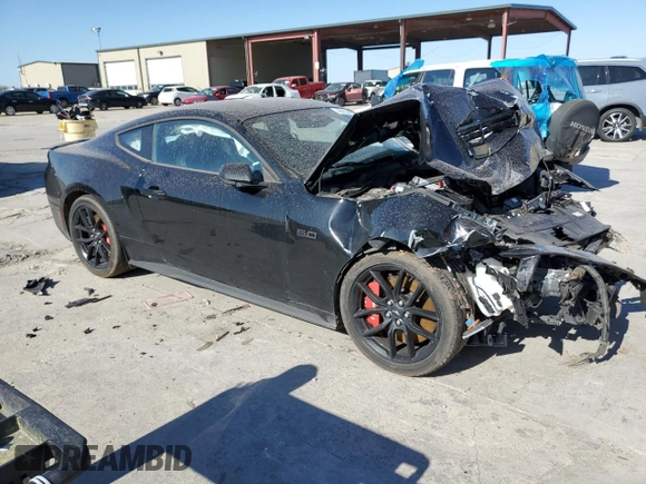 2024 Ford Mustang GT with VIN 1FA6P8CF0R5401042, listed as a Copart auction lot 49553495 with 0 mi miles and Salvage Title. Bid and sale history available at carsss.com. Image 4.