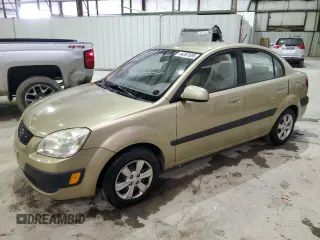 2009 Kia Rio SX with VIN KNADE223196573437, listed as a Copart auction lot 44267695 with 0 mi miles and Salvage Title. Bid and sale history available at carsss.com. Image 1.
