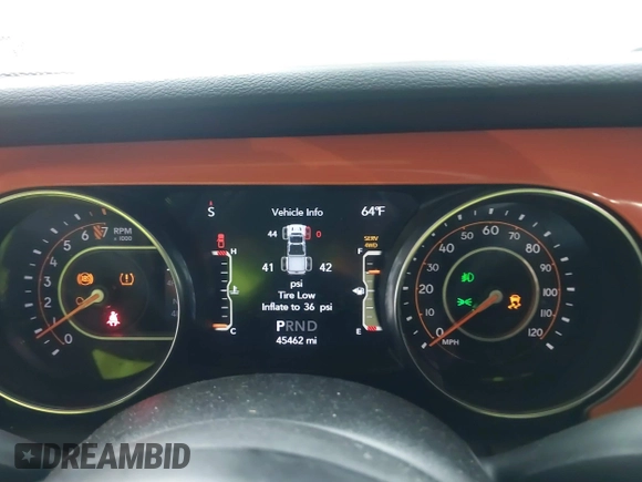 2020 Jeep Gladiator Sport S with VIN 1C6JJTAG4LL177711, listed as a IAAI auction lot 42222877 with 45,462 mi miles and . Bid and sale history available at DreamBid. Image 7.