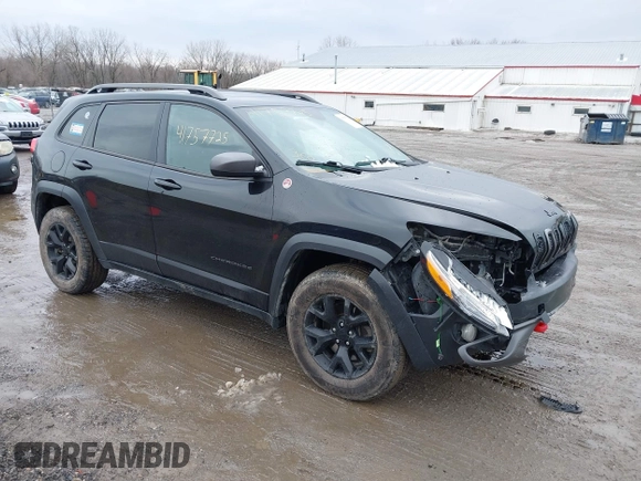 2016 Jeep Cherokee Trailhawk with VIN 1C4PJMBS6GW113069, listed as a IAAI auction lot 41757725 with 125,029 mi miles. Bid and sale history available at carsss.com. Image 1.