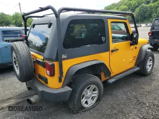 2012 Jeep Wrangler Sport with VIN 1C4AJWAG6CL247929, listed as a Copart auction lot 58942515 with 113,833 mi miles and Salvage title. Bid and sale history available at DreamBid. Image 3.