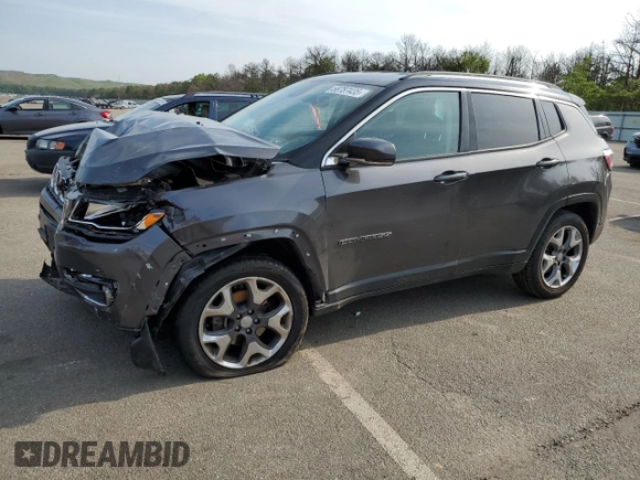2019 Jeep Compass Limited z VIN 3C4NJDCB7KT766515, wystawiony jako Copart lot #58787435 z przebiegiem 88 243 mil mil oraz Szkoda całkowita • Salvage title. Historia ofert i sprzedaży dostępna na DreamBid. Obrazek 1.