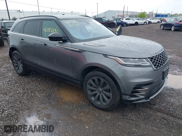 2019 Land Rover Range Rover Velar R-Dynamic SE z VIN SALYL2EX1KA227926, wystawiony jako IAAI lot #42353130 z przebiegiem 39 890 mil mil oraz . Historia ofert i sprzedaży dostępna na DreamBid. Obrazek 1.