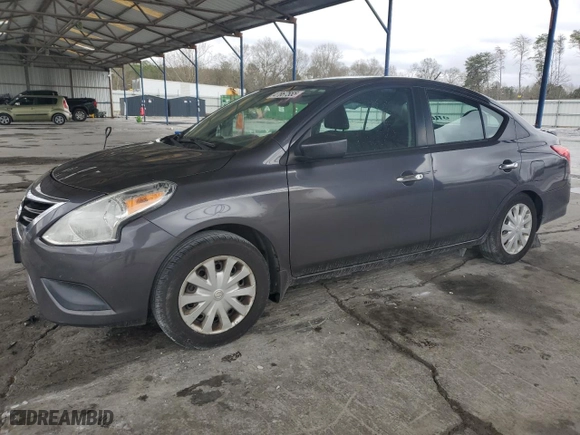 2015 Nissan Versa SV with VIN 3N1CN7AP1FL955679, listed as a Copart auction lot 47867555 with 112,301 mi miles and Salvage Title. Bid and sale history available at carsss.com. Image 1.