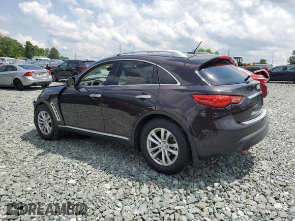2017 Infiniti QX70 z VIN JN8CS1MW2HM412523, wystawiony jako Copart lot #57143005 z przebiegiem 79 564 mil mil oraz Szkoda całkowita • Salvage title. Historia ofert i sprzedaży dostępna na DreamBid. Obrazek 2.