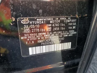 2011 Hyundai Azera Limited with VIN KMHFC4DF3BA537090, listed as a Copart auction lot 74337554 with 0 mi miles and Salvage Title. Bid and sale history available at carsss.com. Image 13.
