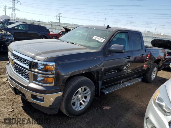 2015 Chevrolet Silverado 1500 LT with VIN 1GCVKREC2FZ355019, listed as a Copart auction lot 48187815 with 85,054 mi miles and Salvage Title. Bid and sale history available at carsss.com. Image 1.