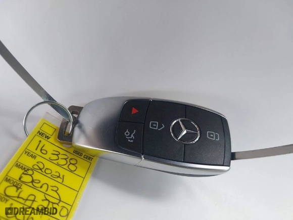 2021 Mercedes-Benz CLA with VIN W1K5J4GB9MN195399, listed as a IAAI auction lot 41493015 with 58,097 mi miles. Bid and sale history available at carsss.com. Image 11.