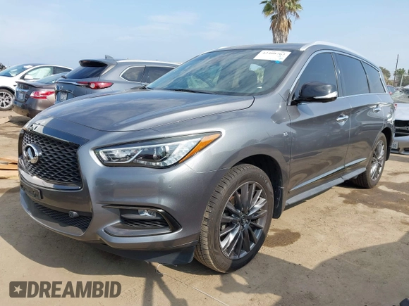 2020 Infiniti QX60 Luxe with VIN 5N1DL0MN2LC527549, listed as a IAAI auction lot 42408763 with 56,371 mi miles and . Bid and sale history available at DreamBid. Image 17.