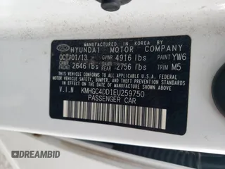 2014 Hyundai Genesis 3.8L with VIN KMHGC4DD1EU259750, listed as a Copart auction lot 57047204 with 148,079 mi miles and Salvage Title. Bid and sale history available at carsss.com. Image 13.