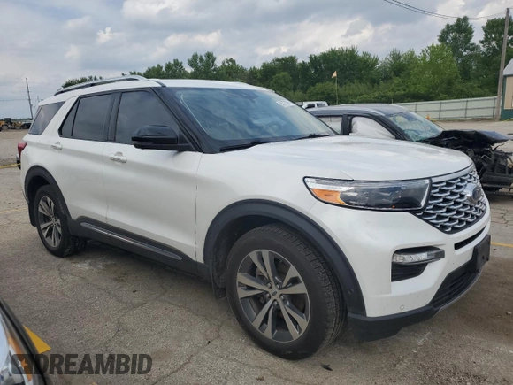 2020 Ford Explorer Platinum z VIN 1FM5K8HC4LGA06047, wystawiony jako Copart lot #58777285 z przebiegiem Nie podano mil oraz Szkoda całkowita • Salvage title. Historia ofert i sprzedaży dostępna na DreamBid. Obrazek 4.