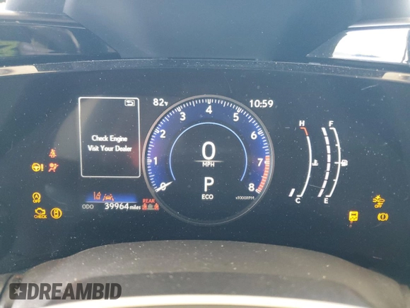 2022 Lexus NX 250 z VIN JTJADCAZ1N5001057, wystawiony jako Copart lot #61067415 z przebiegiem 39 964 mil mil oraz Nie do naprawy • Non repairable. Historia ofert i sprzedaży dostępna na DreamBid. Obrazek 9.