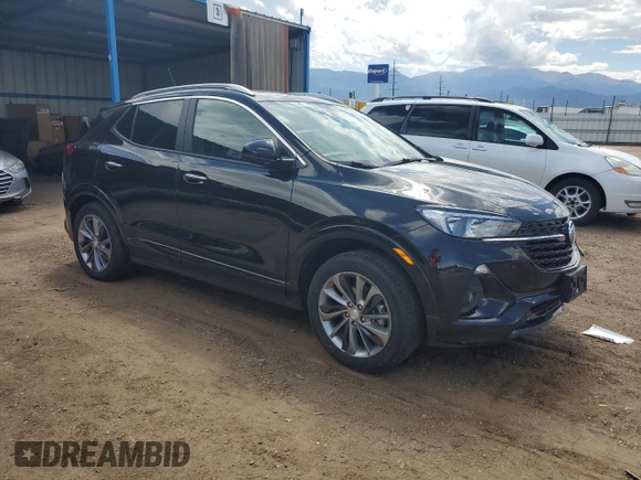 2023 Buick Encore GX Select with VIN KL4MMESLXPB115725, listed as a Copart auction lot 61855335 with 28,954 mi miles and Salvage title. Bid and sale history available at DreamBid. Image 4.