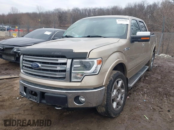 2014 Ford F-150 XL with VIN 1FTFW1EF9EFA91253, listed as a IAAI auction lot 41698300 with 138,663 mi miles. Bid and sale history available at carsss.com. Image 2.