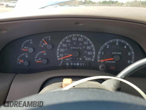 1998 Ford F-150 with VIN 1FTRF18LXWNA60664, listed as a Copart auction lot 52234065 with 46,475 mi miles and Clean title. Bid and sale history available at DreamBid. Image 9.