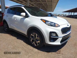 2022 Kia Sportage EX with VIN KNDPN3AC3N7996127, listed as a IAAI auction lot 42165035 with 35,370 mi miles and . Bid and sale history available at DreamBid. Image 1.