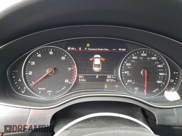 2016 Audi A6 2.0T Premium with VIN WAUFFAFC8GN190477, listed as a Copart auction lot 73003454 with 82,737 mi miles and Salvage Title. Bid and sale history available at carsss.com. Image 9.
