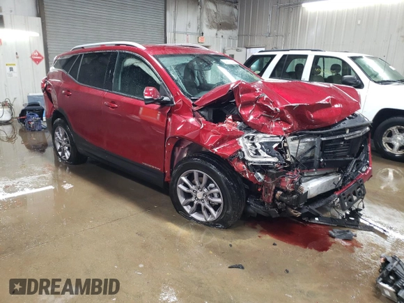 2024 GMC Terrain SLT z VIN 3GKALVEG1RL377701, wystawiony jako Copart lot #48513595 z przebiegiem 4 039 mil mil oraz Szkoda całkowita • Salvage title. Historia ofert i sprzedaży dostępna na DreamBid. Obrazek 4.