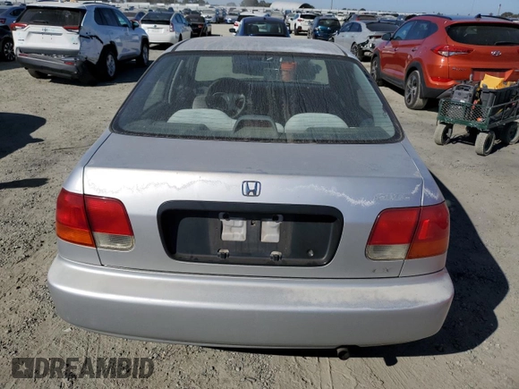 1998 Honda Civic LX with VIN 2HGEJ6670WH607791, listed as a Copart auction lot 72235594 with 205,571 mi miles and Salvage Title. Bid and sale history available at carsss.com. Image 6.