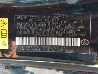 2016 Lexus ES with VIN 58ABK1GG8GU024968, listed as a IAAI auction lot 42151531 with 139,187 mi miles and . Bid and sale history available at carsss.com. Image 9.