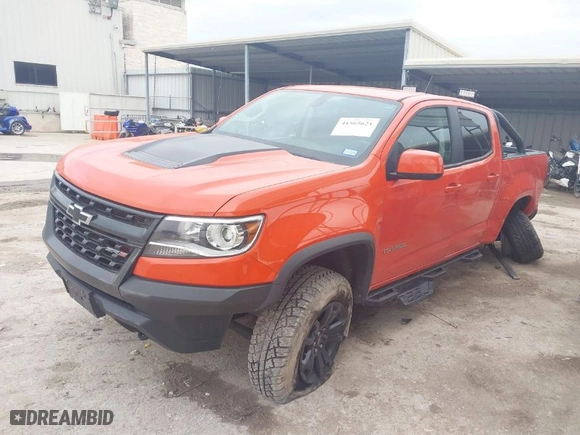 2019 Chevrolet Colorado 4WD ZR2 with VIN 1GCGTEEN9K1333740, listed as a IAAI auction lot 41565621 with 71,484 mi miles. Bid and sale history available at carsss.com. Image 2.