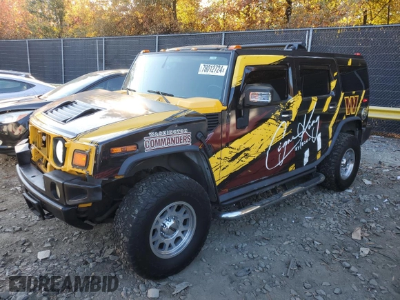 2006 Hummer H2 with VIN 5GRGN23U46H117048, listed as a Copart auction lot 78012724 with 121,773 mi miles and Salvage Title. Bid and sale history available at carsss.com. Image 1.