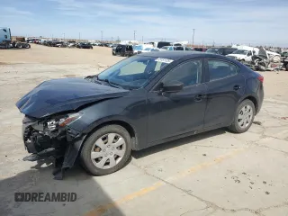 2015 Mazda 3 i Sport with VIN 3MZBM1U77FM185905, listed as a Copart auction lot 53151125 with 163,193 mi miles and Salvage Title. Bid and sale history available at carsss.com. Image 1.