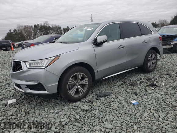 2019 Acura MDX with VIN 5J8YD3H37KL003858, listed as a Copart auction lot 88887355 with 101,879 mi miles and Salvage Title. Bid and sale history available at carsss.com. Image 1.