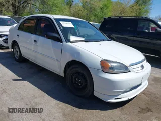 2002 Honda Civic LX with VIN 1HGES165X2L009591, listed as a IAAI auction lot 42048933 with 202,074 mi miles and . Bid and sale history available at carsss.com. Image 1.