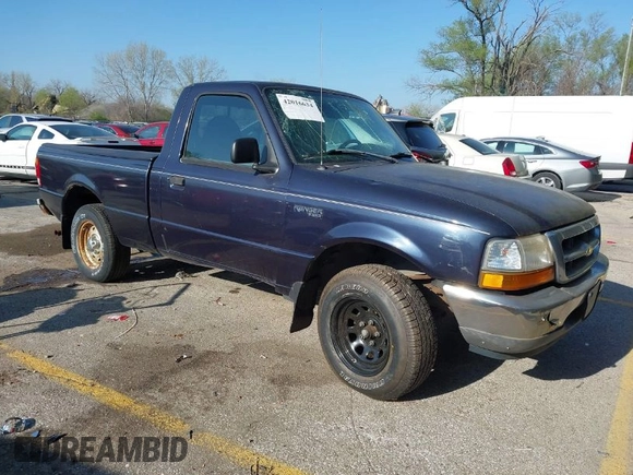 1999 Ford Ranger XL with VIN 1FTYR10C2XUA03848, listed as a IAAI auction lot 42016634 with 79,575 mi miles. Bid and sale history available at carsss.com. Image 1.