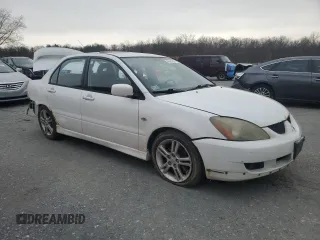 2005 Mitsubishi Lancer with VIN JA3AJ66F85U022407, listed as a Copart auction lot 46524295 with 129,997 mi miles and Salvage Title. Bid and sale history available at DreamBid. Image 4.