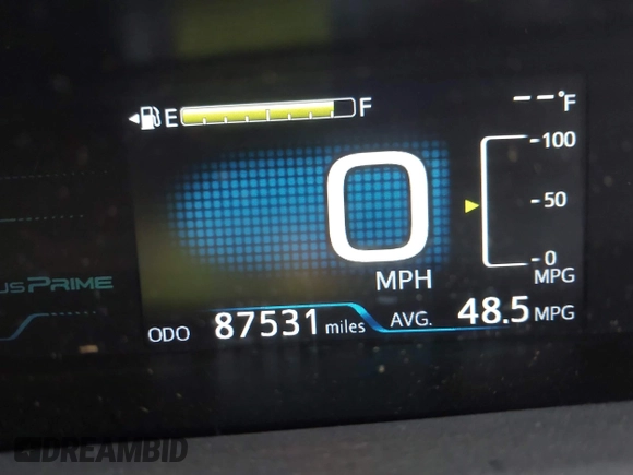 2018 Toyota Prius Plus with VIN JTDKARFPXJ3104302, listed as a IAAI auction lot 42127312 with 87,531 mi miles and . Bid and sale history available at DreamBid. Image 7.