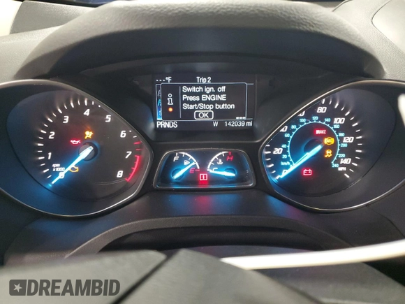 2015 Ford Escape Titanium with VIN 1FMCU9J96FUA43340, listed as a Copart auction lot 55756395 with 142,039 mi miles and Salvage Title. Bid and sale history available at DreamBid. Image 9.