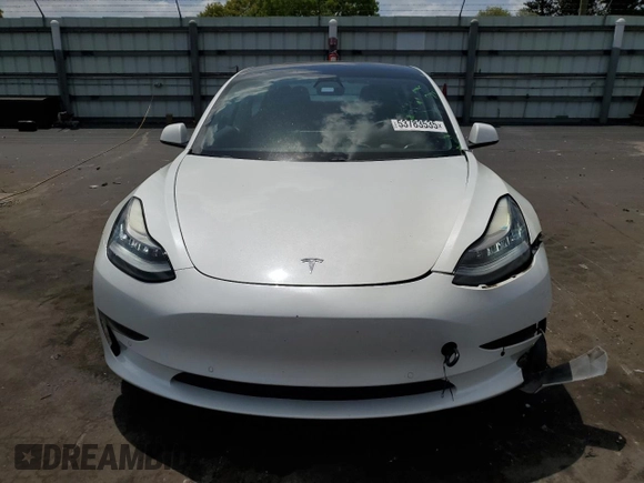 2021 Tesla Model 3 Standard Range Plus with VIN 5YJ3E1EA2MF854713, listed as a Copart auction lot 53783535 with 84,585 mi miles and Non Repairable. Bid and sale history available at DreamBid. Image 5.