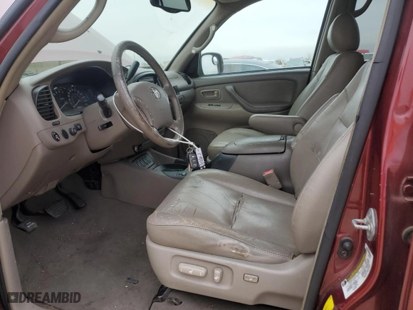 2006 Toyota Sequoia SR5 with VIN 5TDBT44A96S273907, listed as a Copart auction lot 87311814 with 182,435 mi miles and Salvage Title. Bid and sale history available at carsss.com. Image 7.