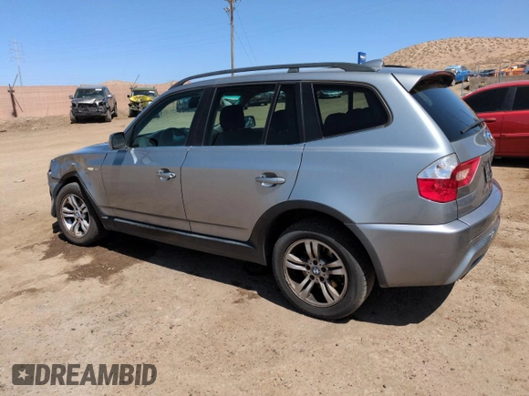 2006 BMW X3 3.0i with VIN WBXPA93466WG80206, listed as a Copart auction lot 52180515 with 120,626 mi miles and Salvage Title. Bid and sale history available at DreamBid. Image 2.