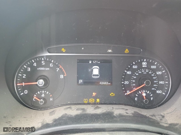 2020 Kia Soul S with VIN KNDJ23AU0L7105554, listed as a Copart auction lot 48751655 with 43,443 mi miles and Salvage Title. Bid and sale history available at carsss.com. Image 9.