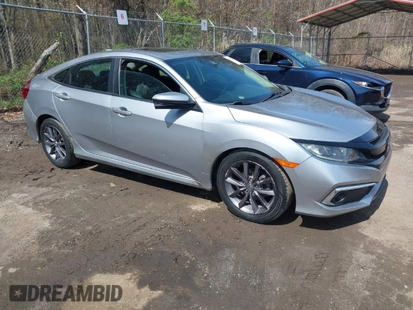 2020 Honda Civic Sedan EX with VIN 19XFC1F38LE209734, listed as a IAAI auction lot 41898003 with 116,421 mi miles. Bid and sale history available at carsss.com. Image 1.