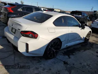 2024 BMW M2 with VIN 3MF13DM05R8E79951, listed as a Copart auction lot 41638385 with 11,018 mi miles and Salvage Title. Bid and sale history available at carsss.com. Image 3.