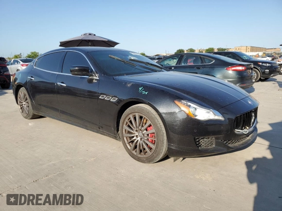 2016 Maserati Quattroporte S with VIN ZAM56RPA2G1191797, listed as a Copart auction lot 57867443 with 110,806 mi miles. Bid and sale history available at carsss.com. Image 4.